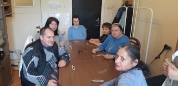 A szakkör tagjai az elkészült munkákkal